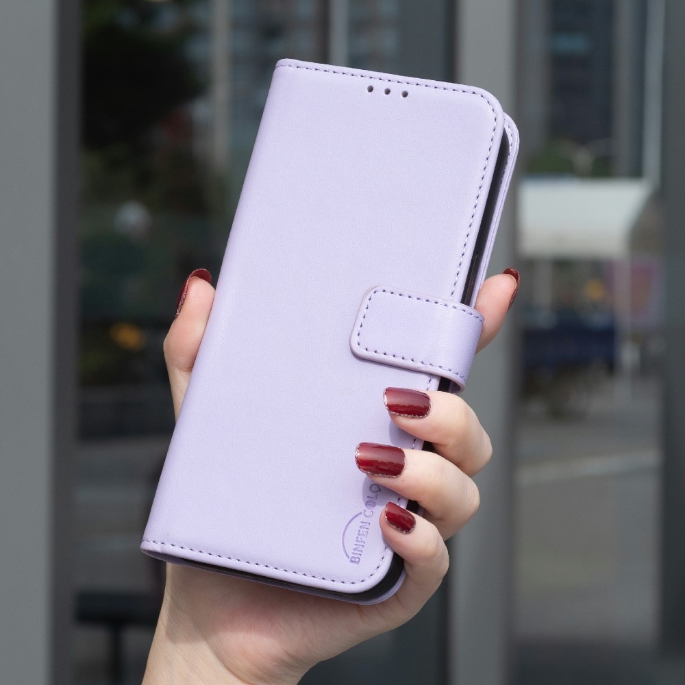 BNF knižkové púzdro na Samsung Galaxy S25 Edge - svetlofialové