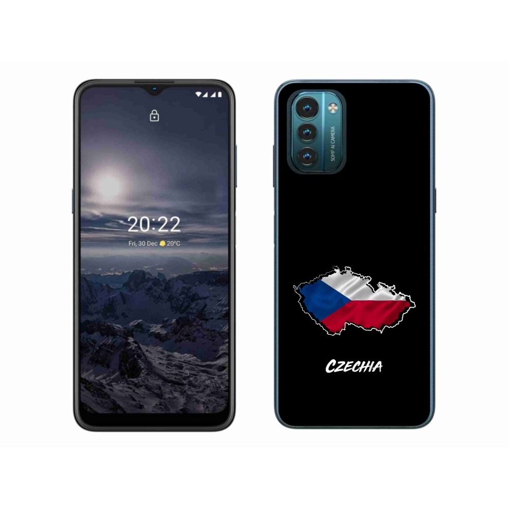 Gélový kryt mmCase na Nokia G11/G21 - Czechia čierne pozadie