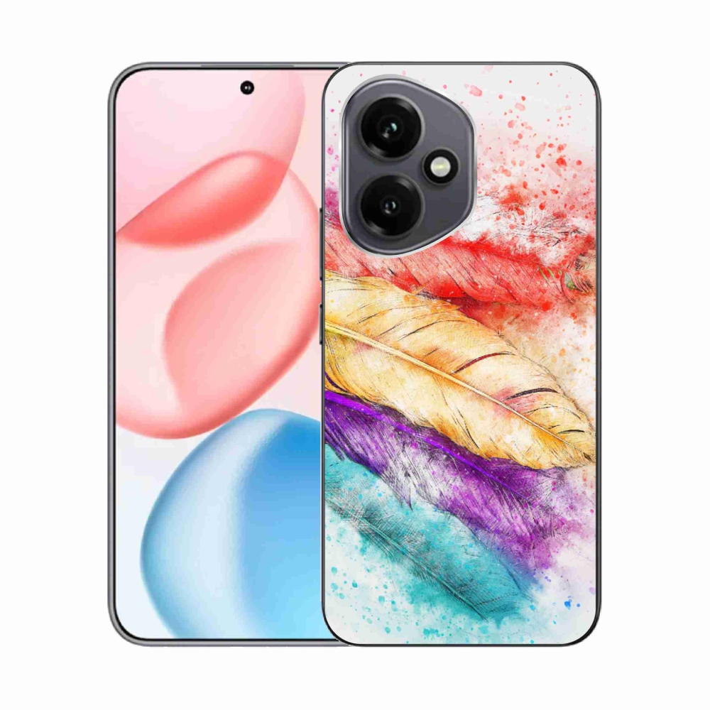 Gélový kryt mmCase na Honor 400 - farebné perie