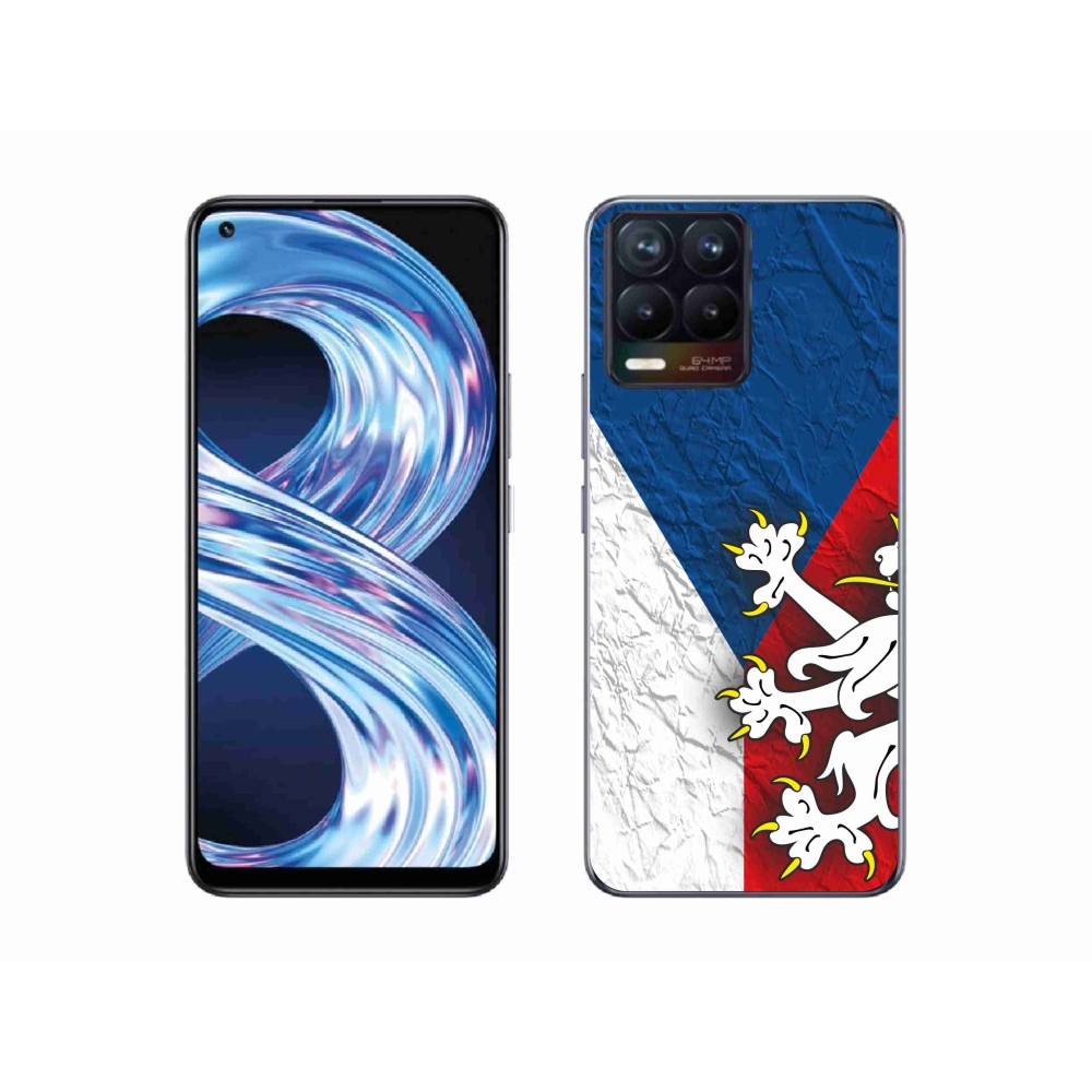 Gélový kryt mmCase na Realme 8 4G - česká vlajka 1