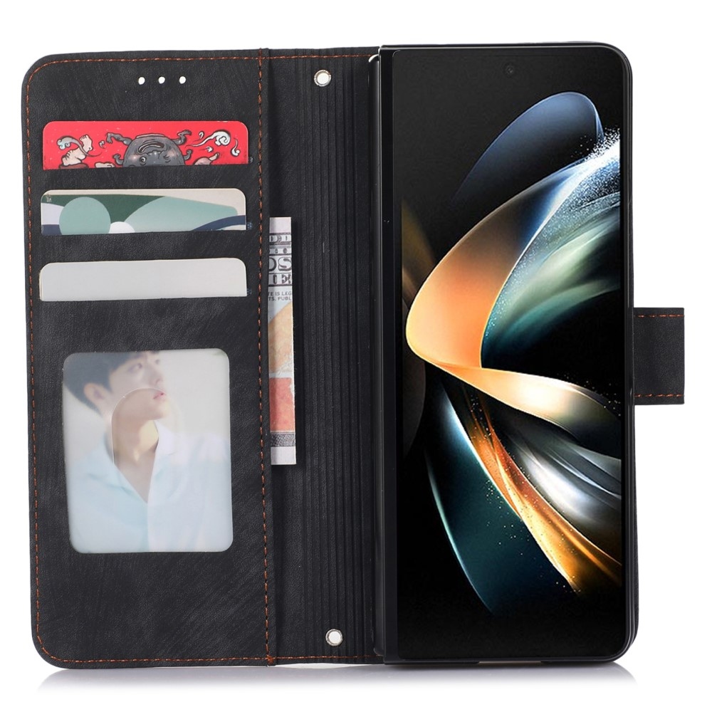 Wallet knižkové púzdro na Samsung Galaxy Z Fold5 5G - čierne