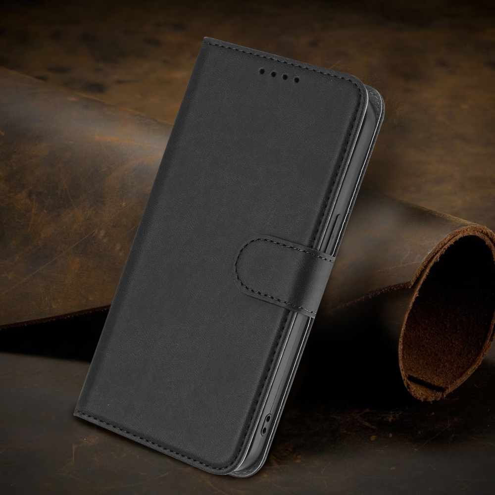 Snap knižkové púzdro na Xiaomi Redmi 15 4G/5G (171mm) - čierne