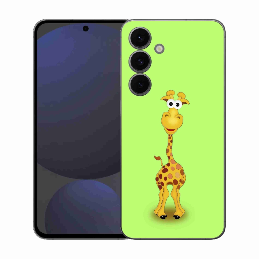 Gélový kryt mmCase na Samsung Galaxy S25 FE - kreslená žirafa