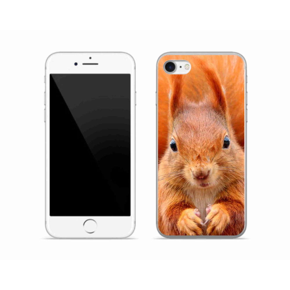 Gélový kryt mmCase na iPhone SE (2022) - veverička
