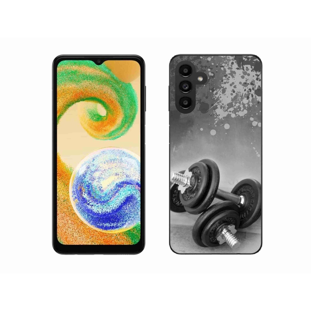 Gélový kryt mmCase na Samsung Galaxy A04s (164.7x76.7x9.1mm) - činky 1