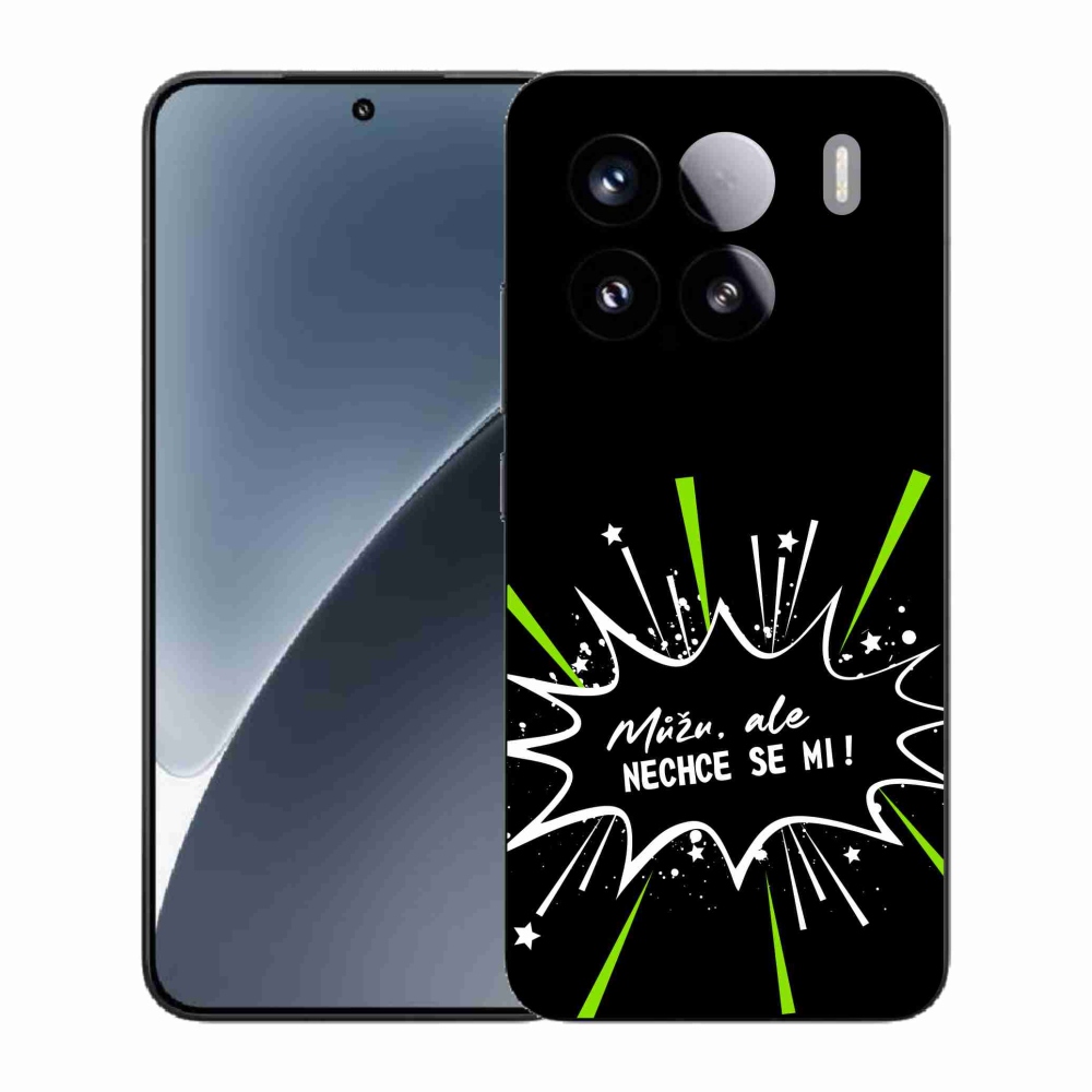 Gélový kryt mmCase na Xiaomi 15 - vtipný text 11 čierne pozadie