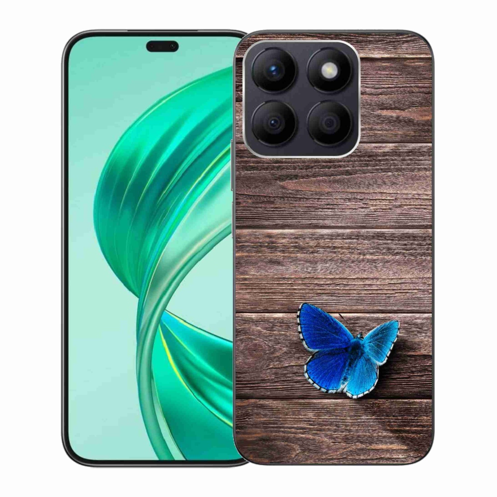 Gélový kryt mmCase na Honor X8b - modrý motýľ 1