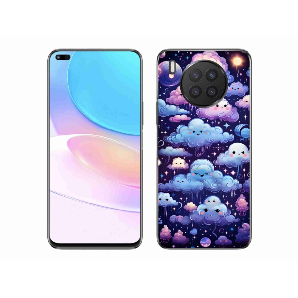 Gelový kryt mmCase na Huawei Nova 8i - mráčky