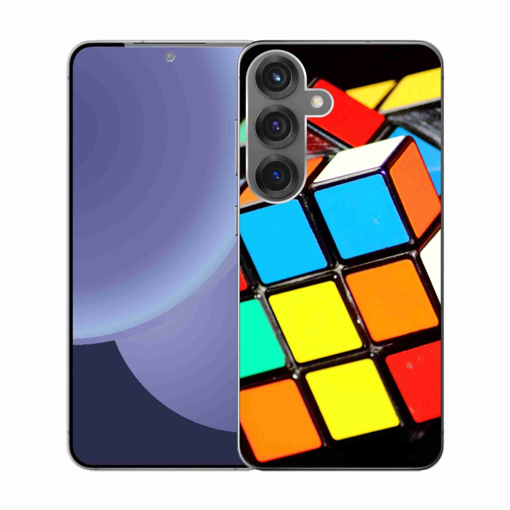 Gélový kryt mmCase na Samsung Galaxy S25 - rubikova kocka