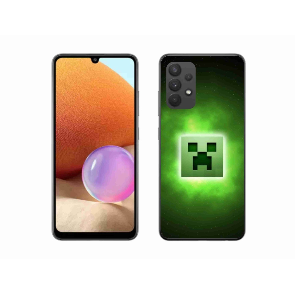 Gelový kryt mmCase na Samsung Galaxy A32 4G - minecraft