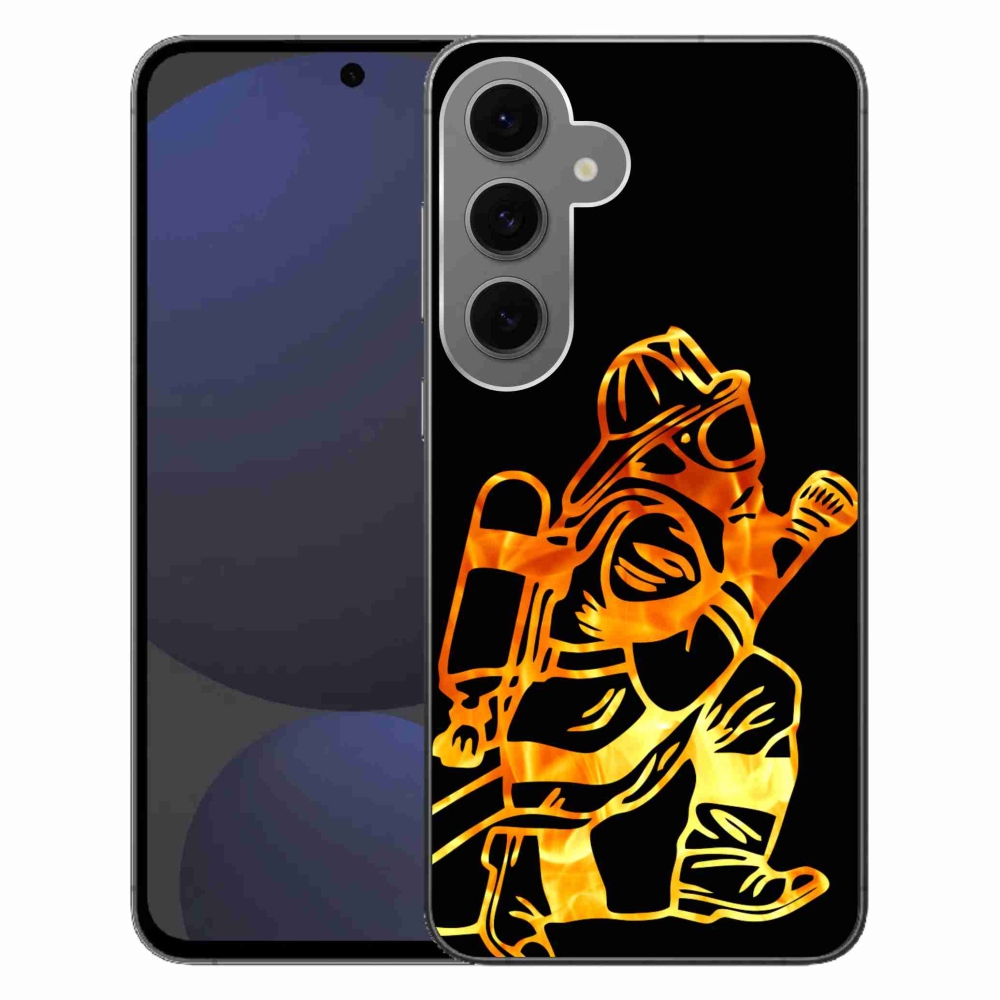 Gélový kryt mmCase na Samsung Galaxy S24 FE - hasič 1