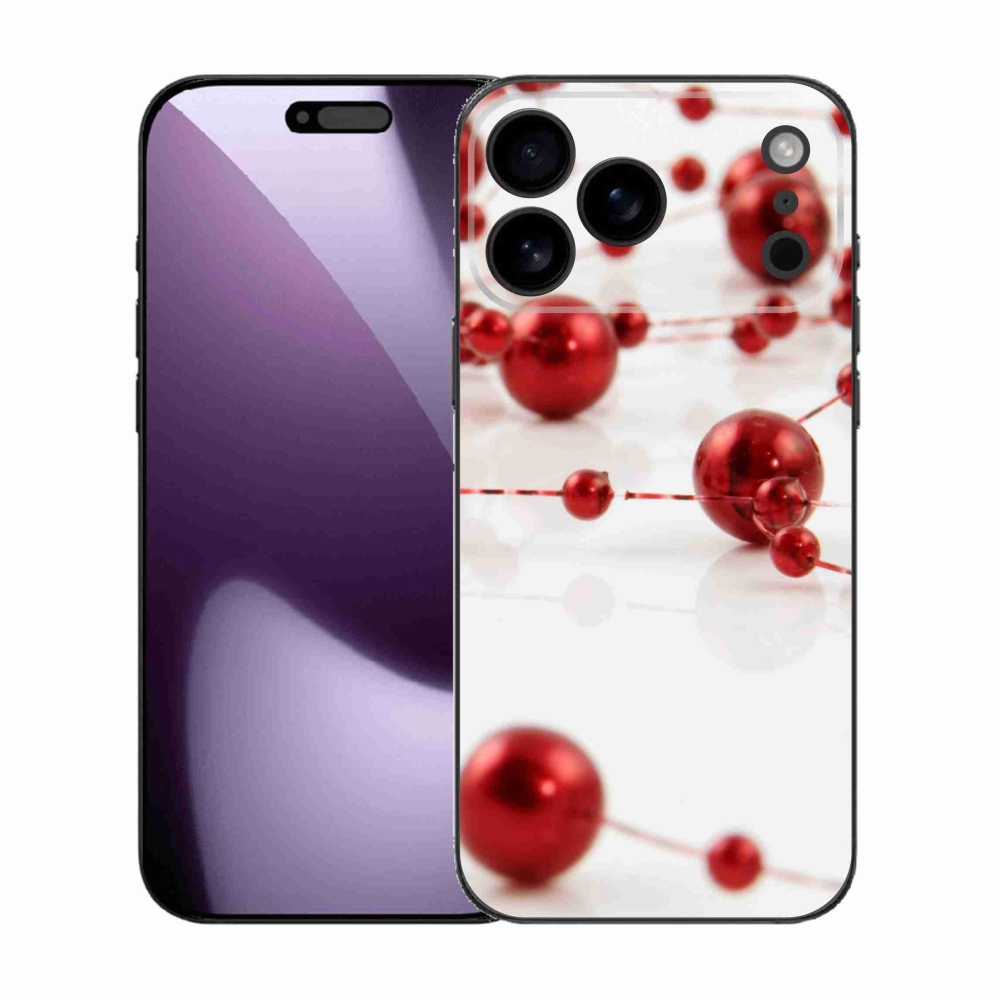 Gélový kryt mmCase na iPhone 17 Pro Max - vianočná reťaz