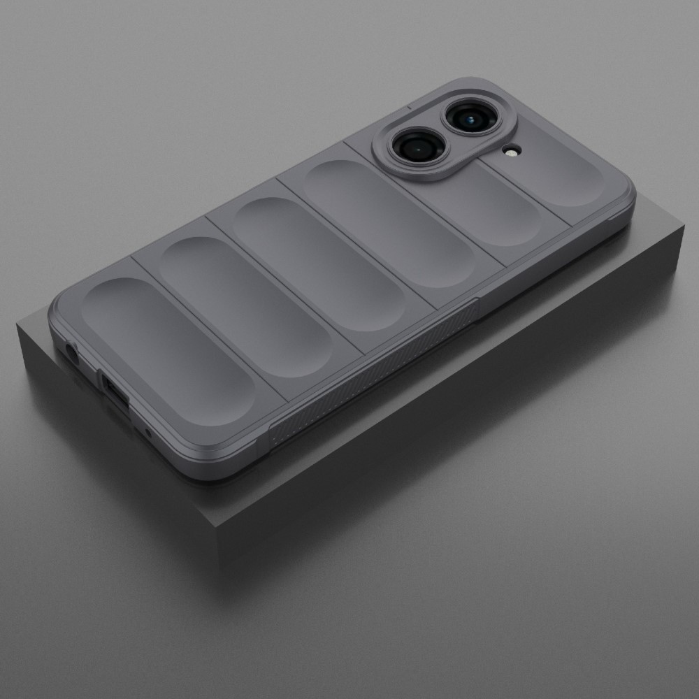 Rugg odolný gélový obal na Xiaomi Redmi A5 (171.7x77.8x8.3mm) - tmavosivý