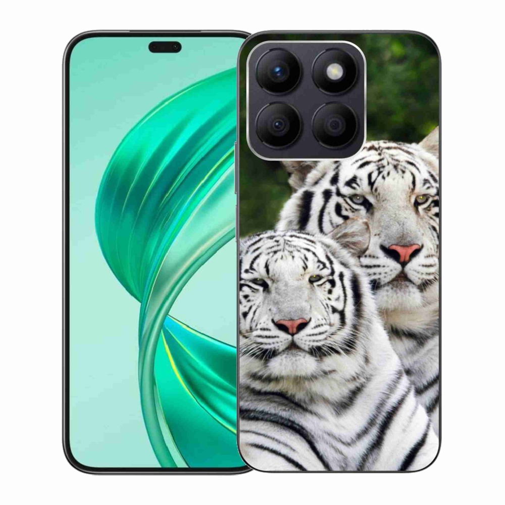 Gélový obal mmCase na Honor X8b - bieli tigre