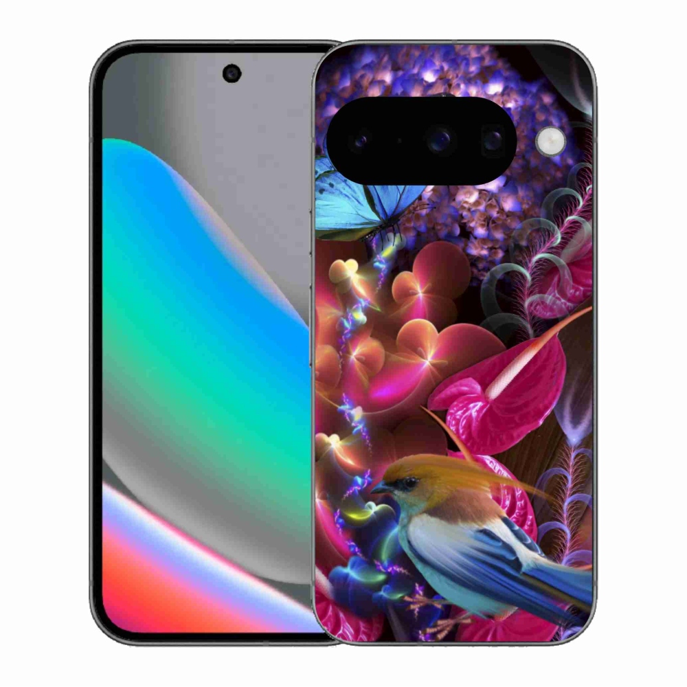 Gélový kryt mmCase na Google Pixel 10 - farebné kvety