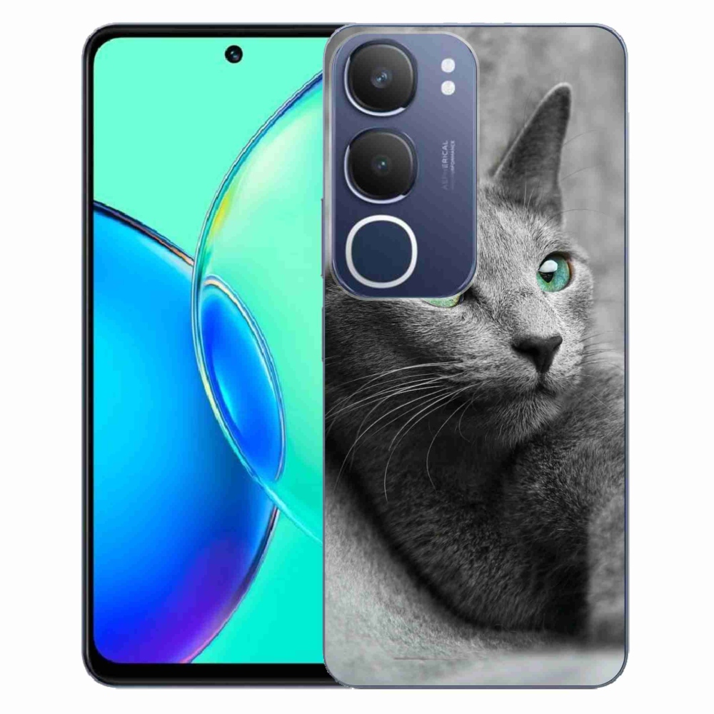 Gélový kryt mmCase na Vivo Y19s - mačka 2