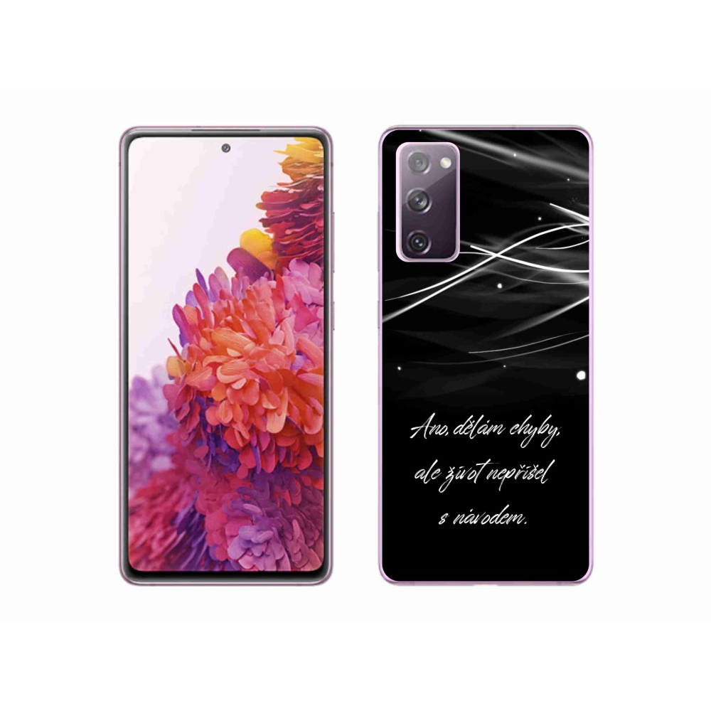 Gélový kryt mmCase na Samsung Galaxy S20 FE - citát čierne pozadie