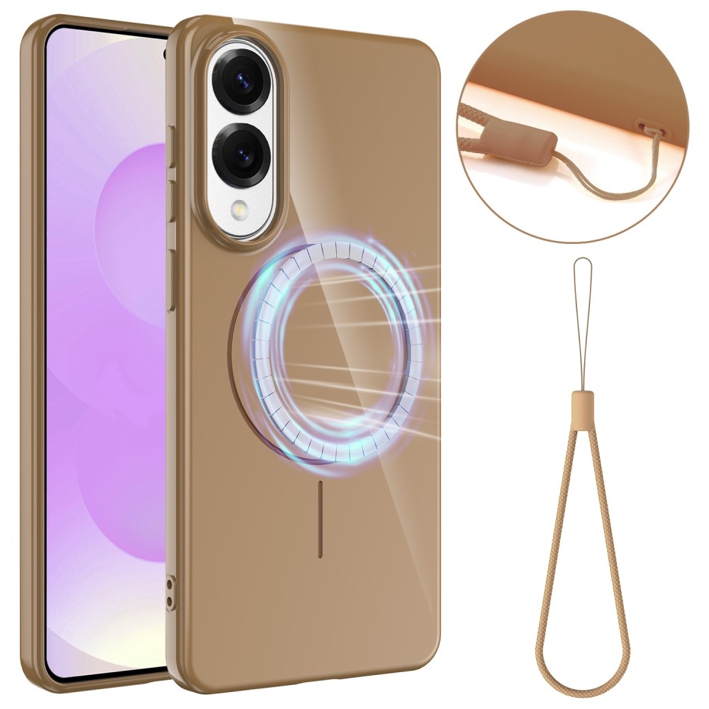 Carry gélový obal s MagSafe na Samsung Galaxy S25 Edge - zlatý