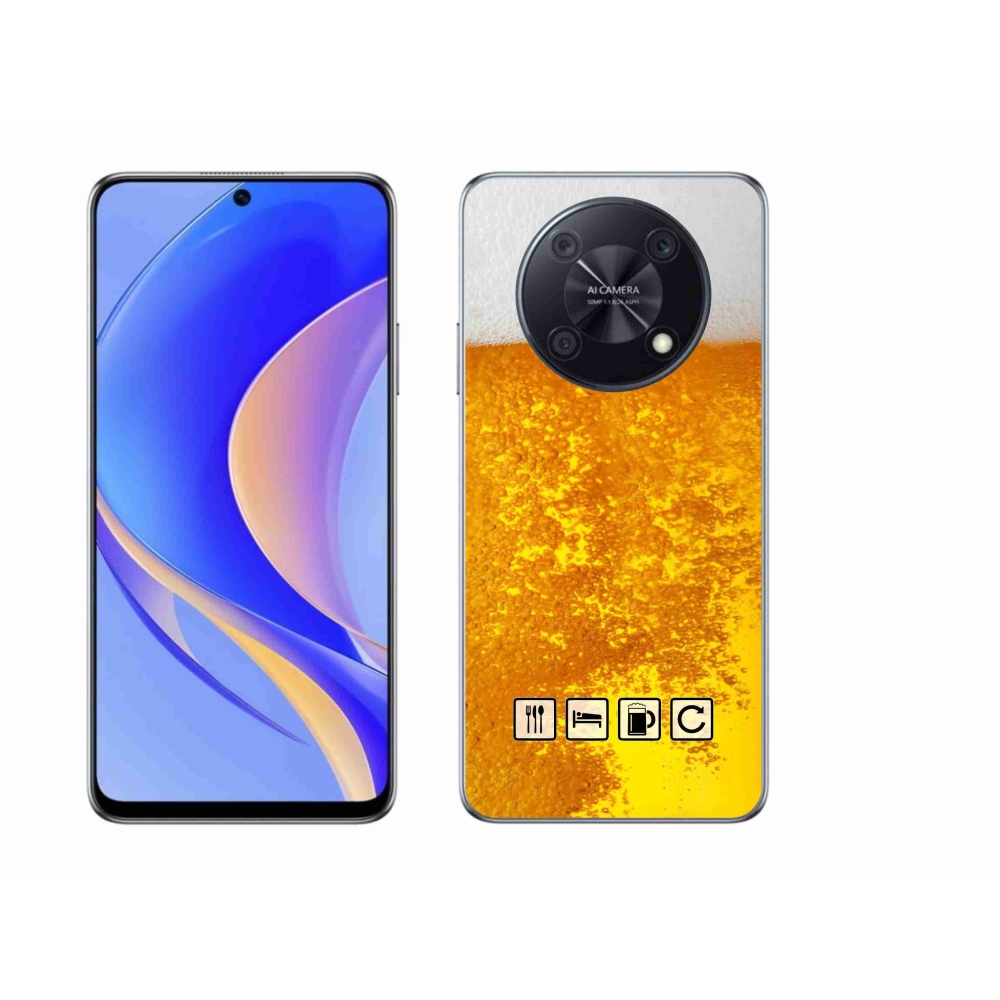 Gélový kryt mmCase na Huawei Nova Y90 - pivný motív 3