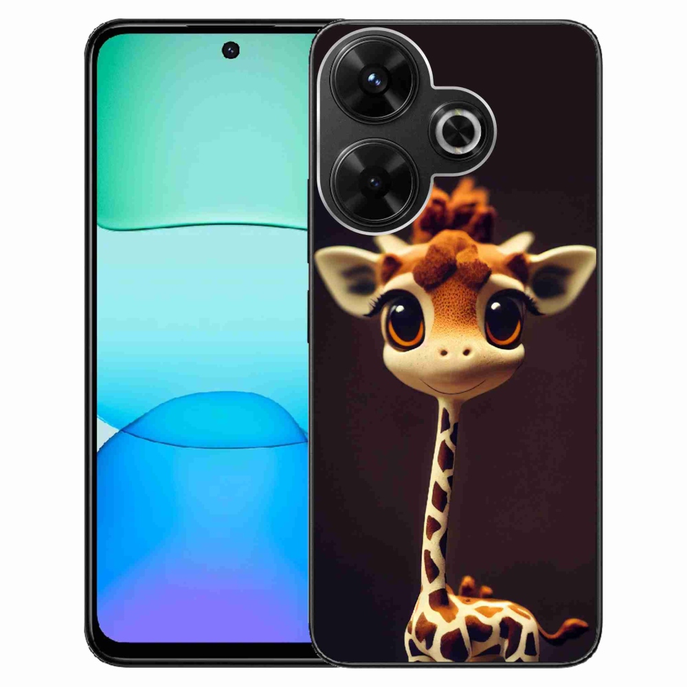 Gélový kryt mmCase na Xiaomi Redmi 13 4G/Poco M6 4G - malá žirafa