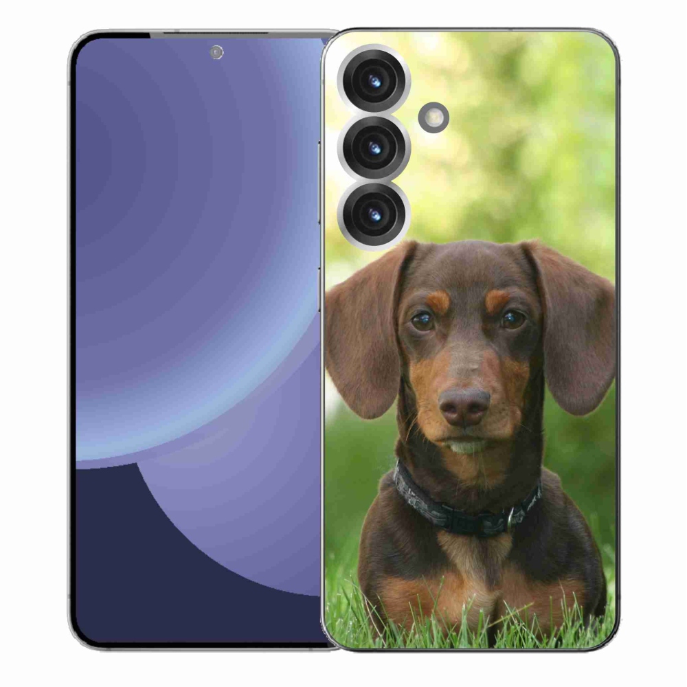 Gélový kryt mmCase na Samsung Galaxy S25+ - hnedý jazvečík