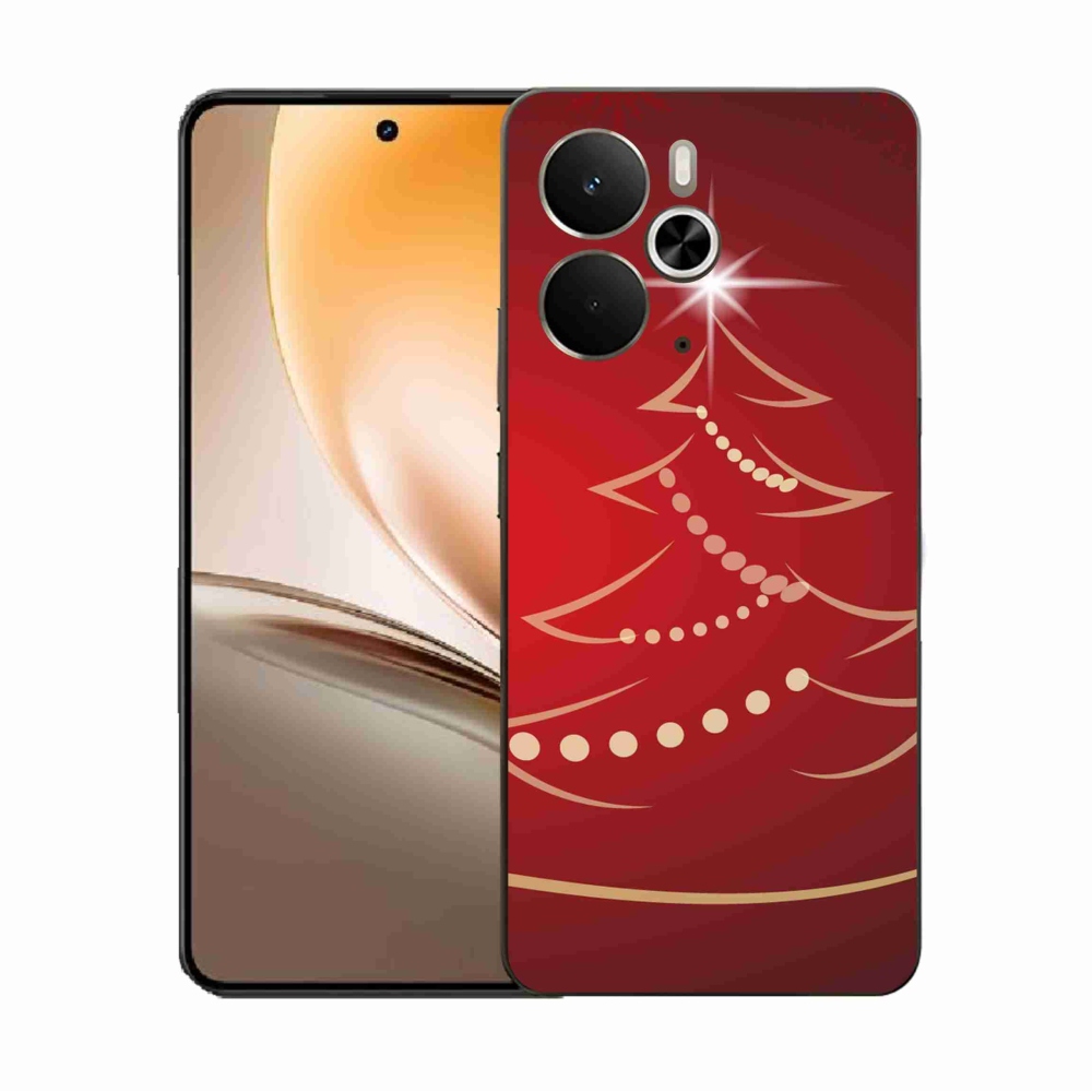 Gélový kryt mmCase na Realme 14 5G - kreslený vianočný stromček