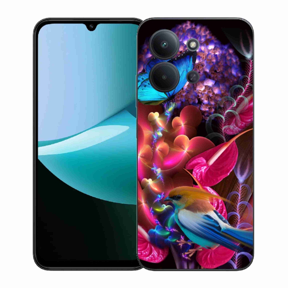 Gélový kryt mmCase na Xiaomi Redmi 15C 4G (171mm)/Poco C85 4G (171mm) - farebné kvety