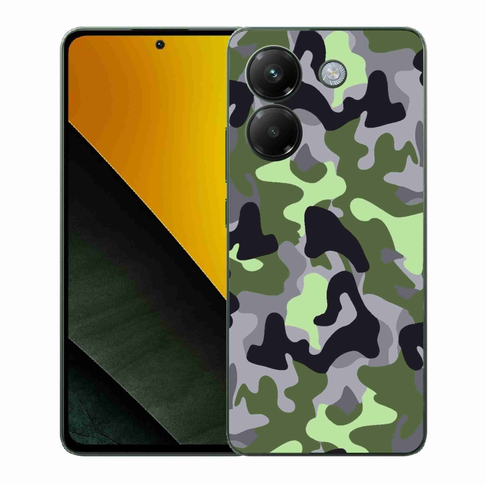 Gélový kryt mmCase na Xiaomi Poco M7 Pro 5G - maskáčový vzor 7