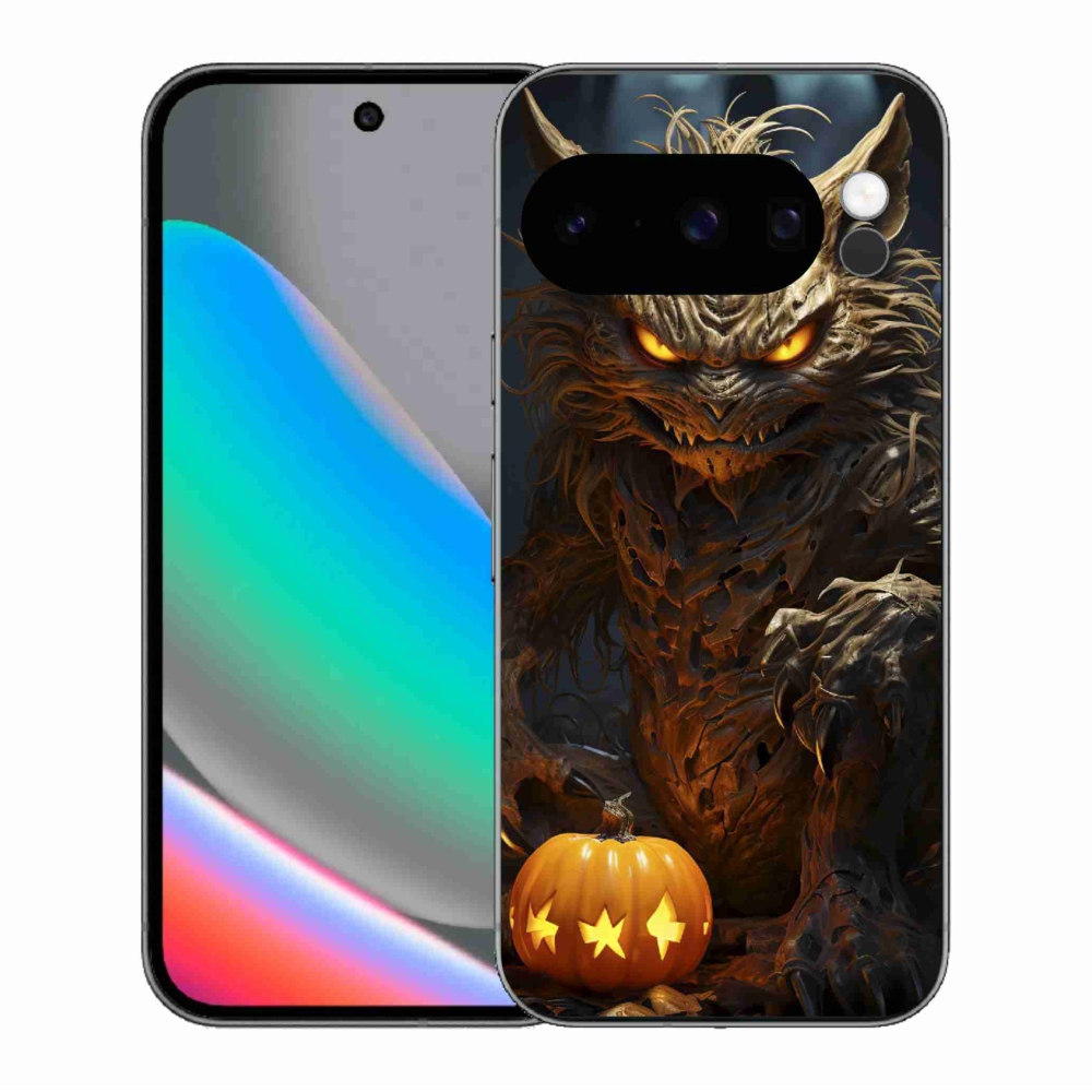 Gélový kryt mmCase na Google Pixel 10 Pro - halloweenska príšera