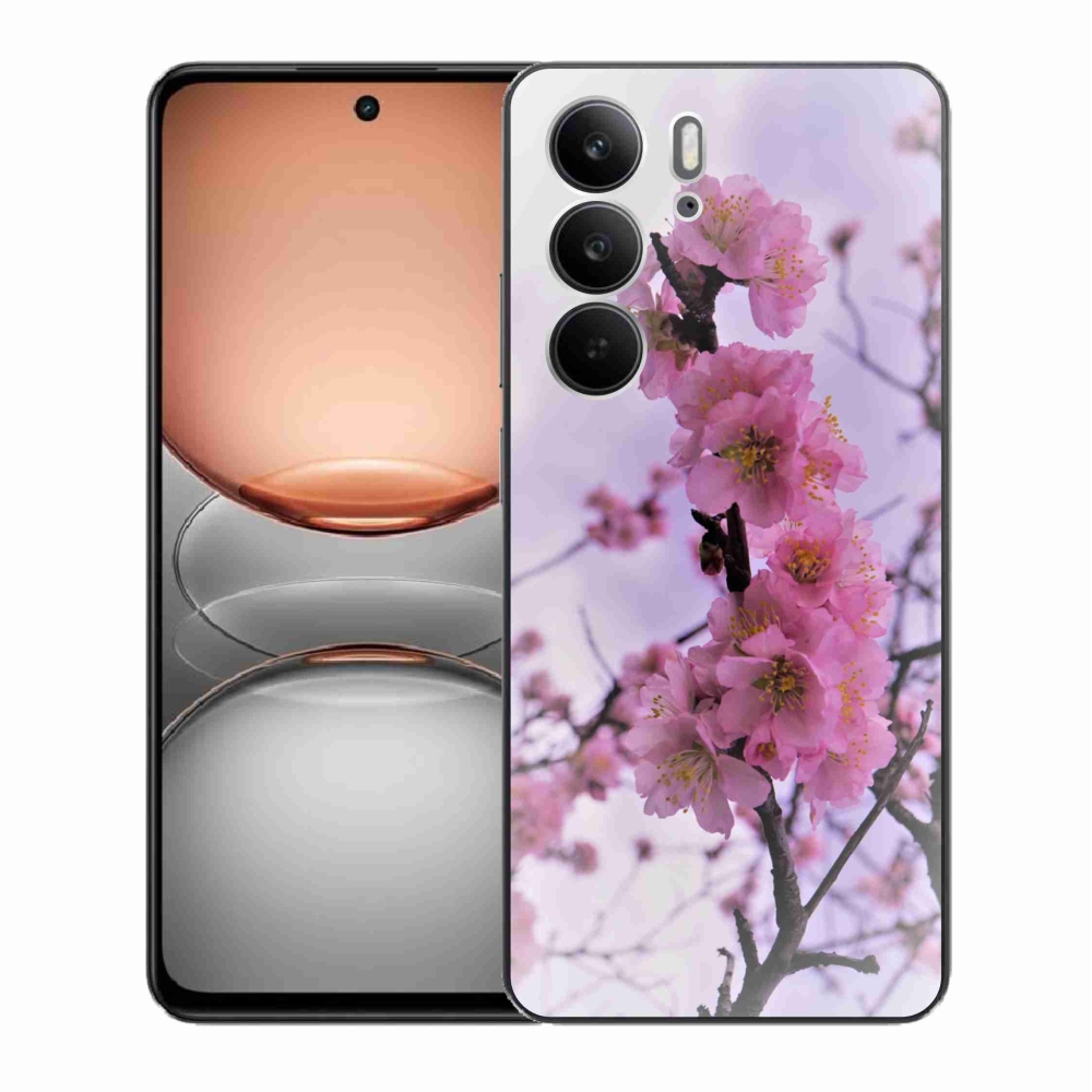 Gélový kryt mmCase na Realme C75 - kvety 7
