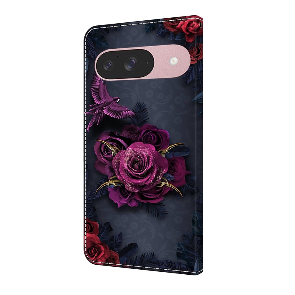 Smooth knižkové puzdro na Google Pixel 10 Pro/Pixel 10 - fialový kvet