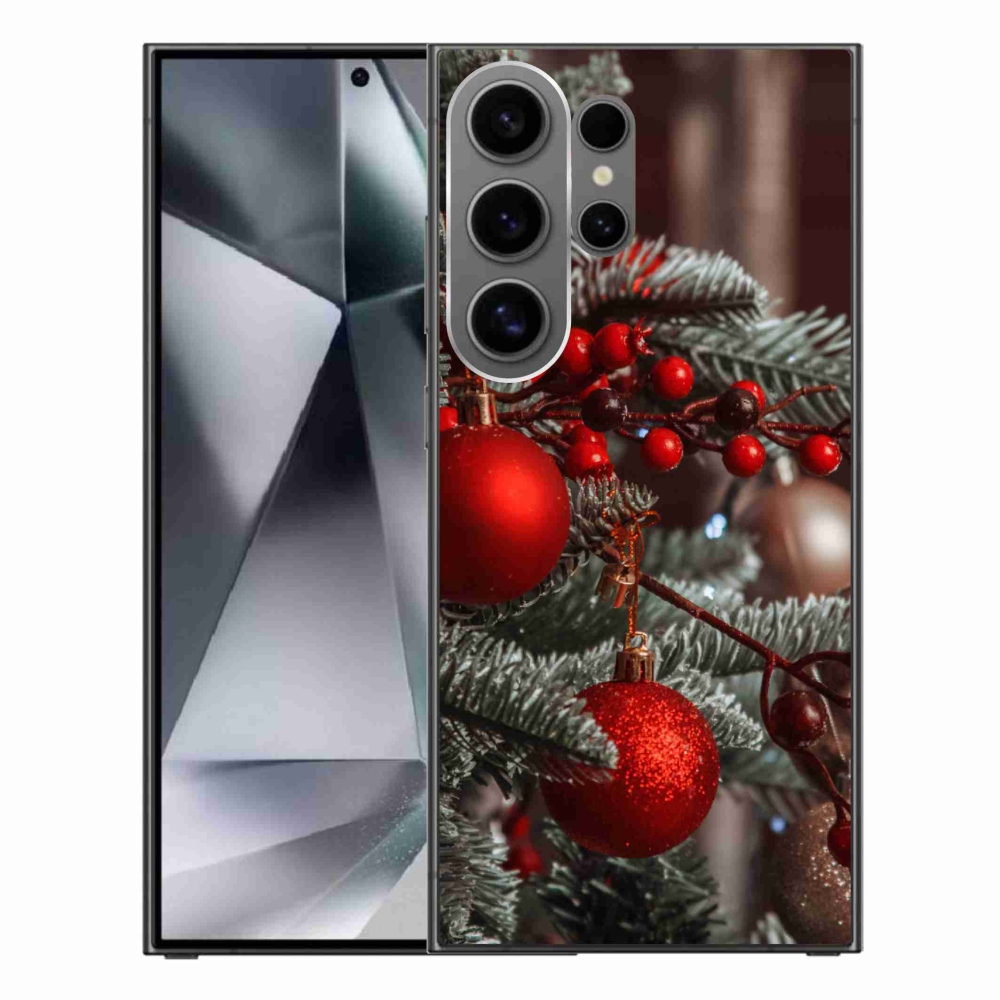 Gélový kryt mmCase na Samsung Galaxy S24 Ultra - vianočné ozdoby 2