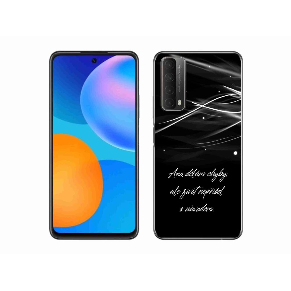 Gélový kryt mmCase na Huawei P Smart (2021) - citát čierne pozadie