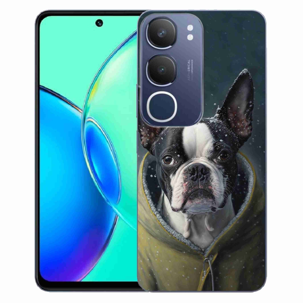 Gélový kryt mmCase na Vivo Y19s - buldoček
