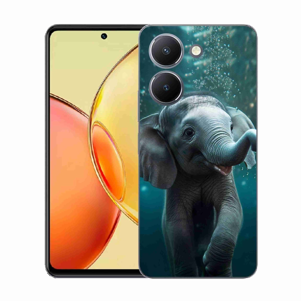 Gélový kryt mmCase na Vivo Y36 - sloník pod vodou