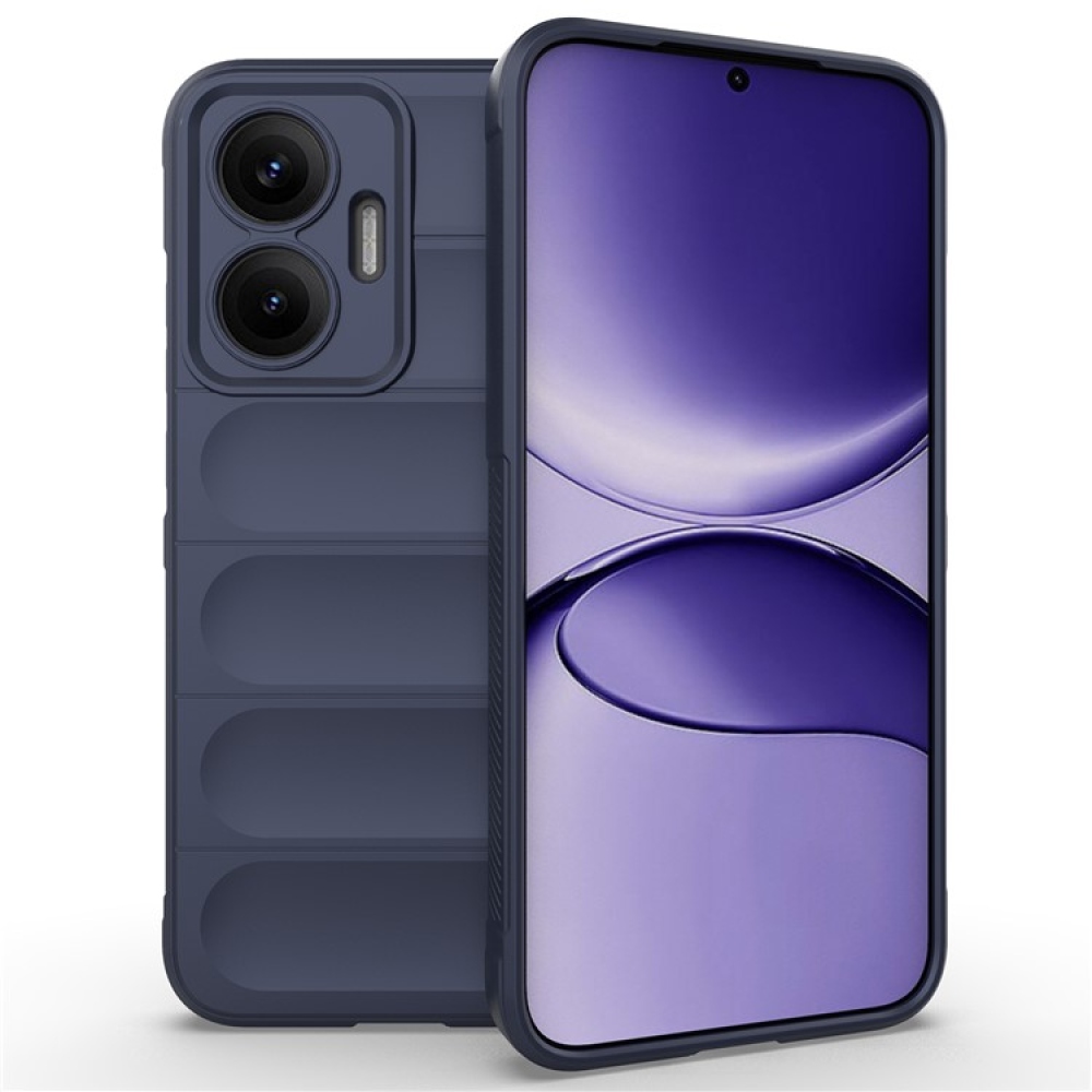 Rugg odolný gélový obal na Xiaomi Poco F7 5G - tmavomodrý