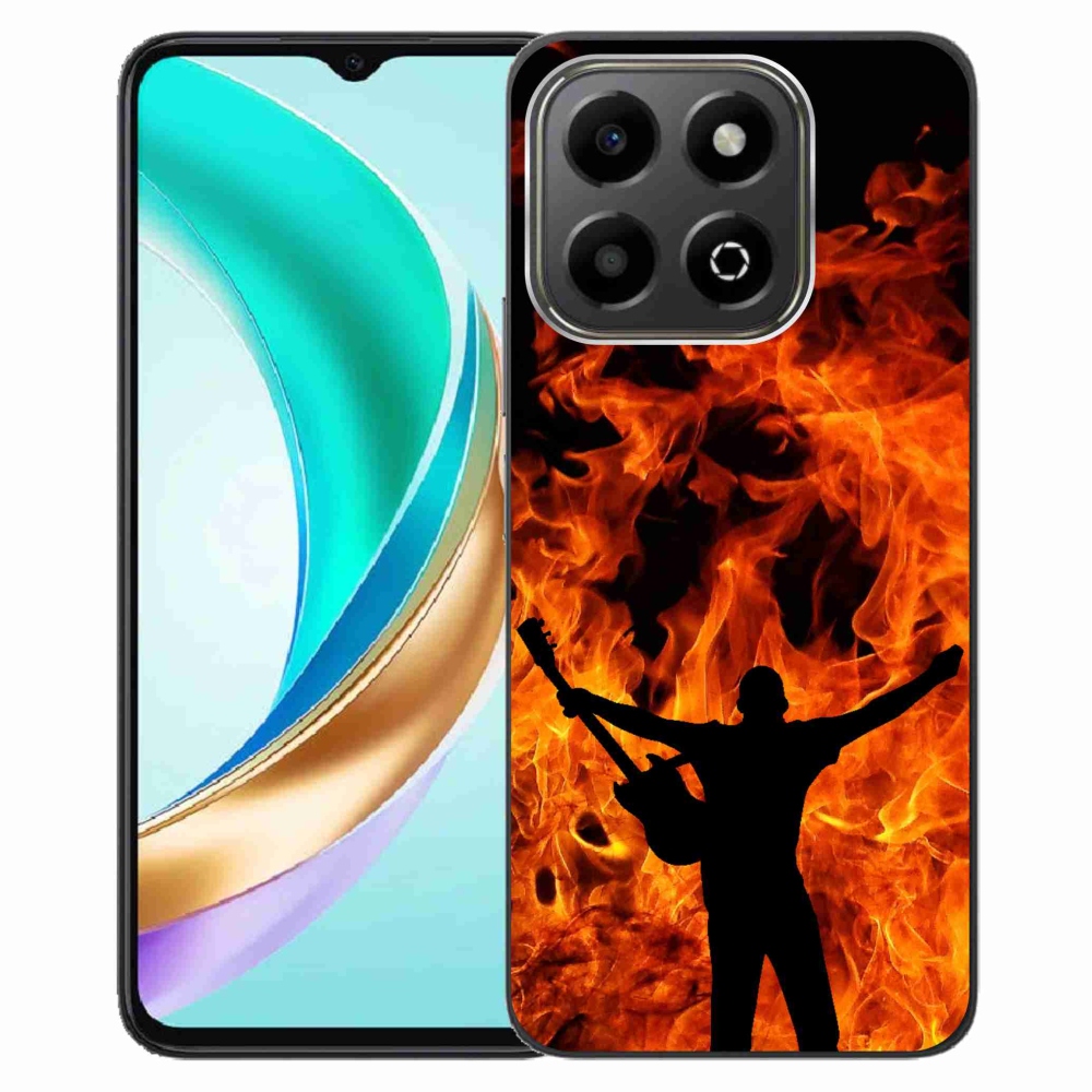 Gélový kryt mmCase na Honor X6b - muzikant a oheň