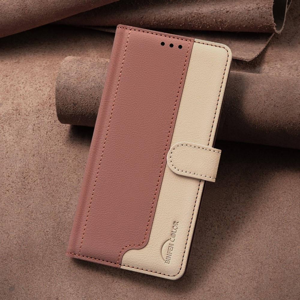 BNF DUO knižkové púzdro na Samsung Galaxy S25 Edge - hnedé