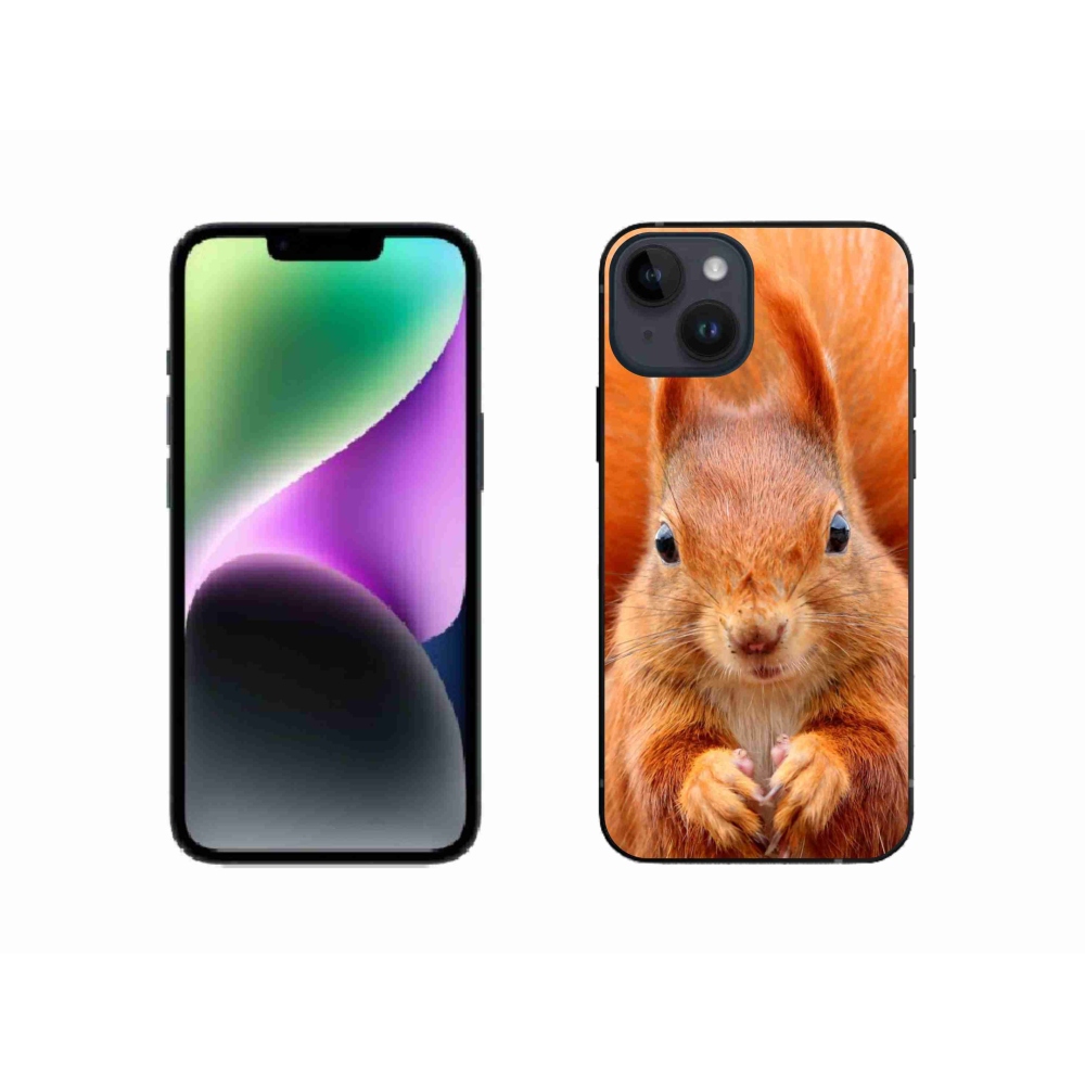 Gélový kryt mmCase na iPhone 14 - veverička