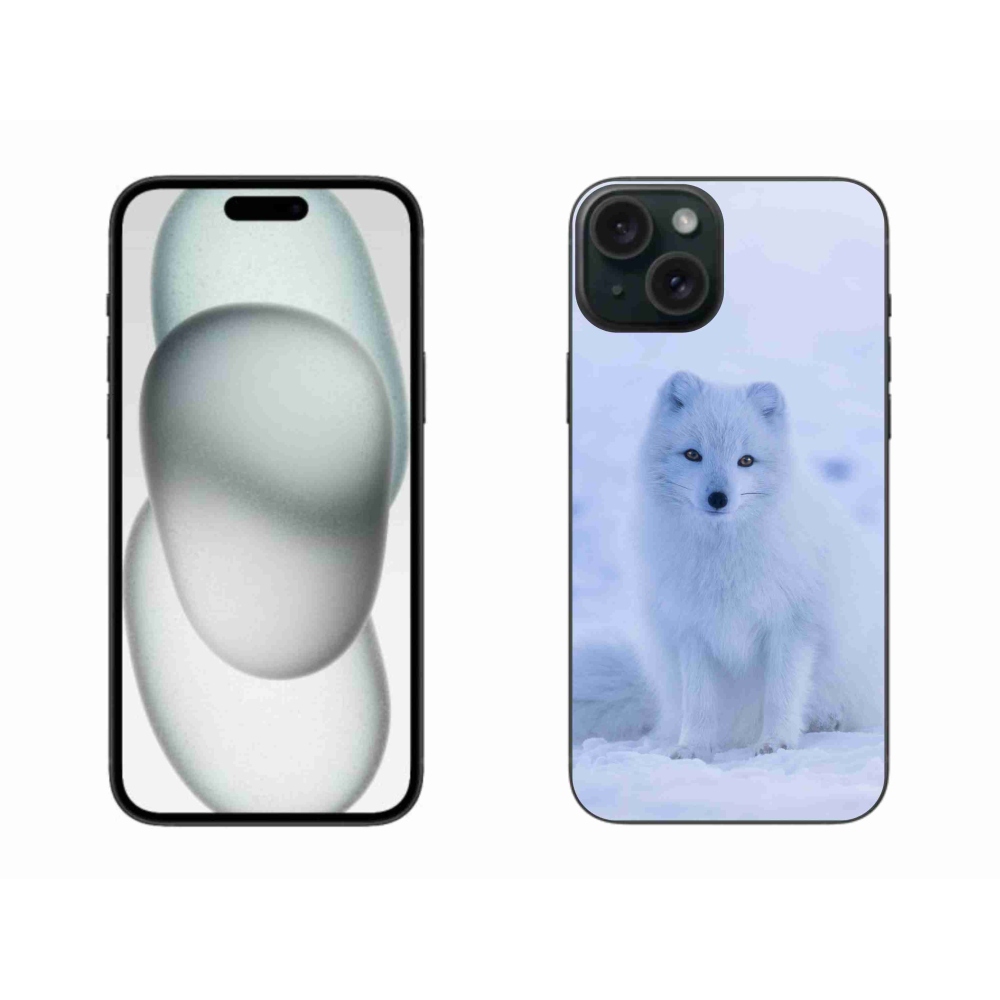 Gélový kryt mmCase na iPhone 15 Plus - polárna líška