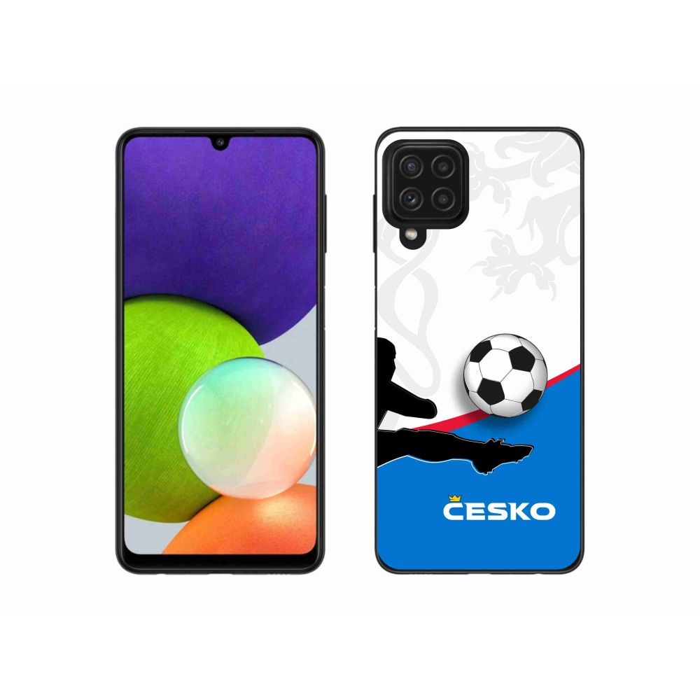 Gélový kryt mmCase na Samsung Galaxy A22 4G - futbal Česko 3