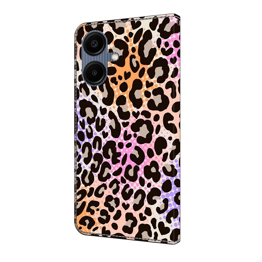 Smooth knižkové puzdro na Samsung Galaxy A07 4G - leopardí vzor