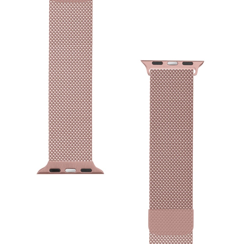 Tactical 349 Loop Magnetický Kovový Remienok pre Apple Watch 1/2/3/4/5/6/7/8/9/SE 38/40/41mm Rose