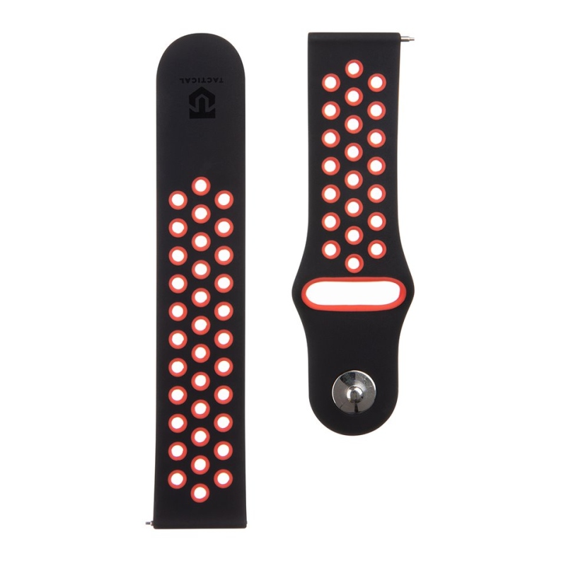 Tactical 711 Double Silikónový Remienok 22mm Black/Red