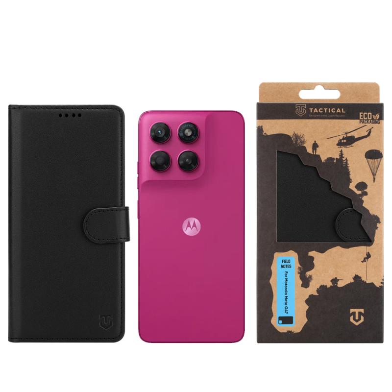 Tactical Field Notes pre Motorola Moto G47, čierna