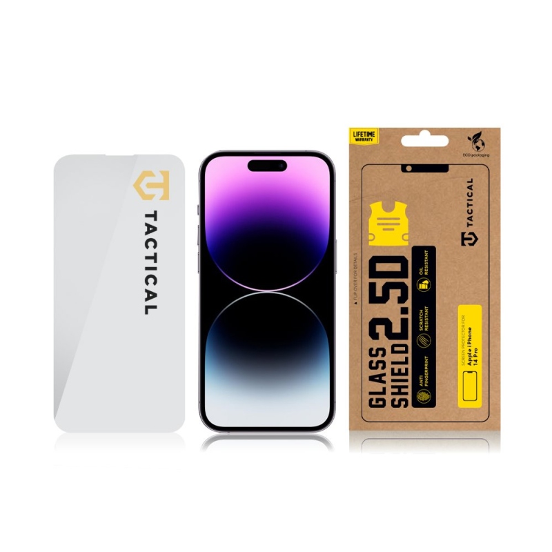 Tactical Glass Shield 2.5D sklo pre Apple iPhone 14 Pro Clear