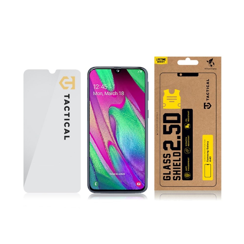 Tactical Glass Shield 2.5D sklo pre Samsung Galaxy A40 Clear