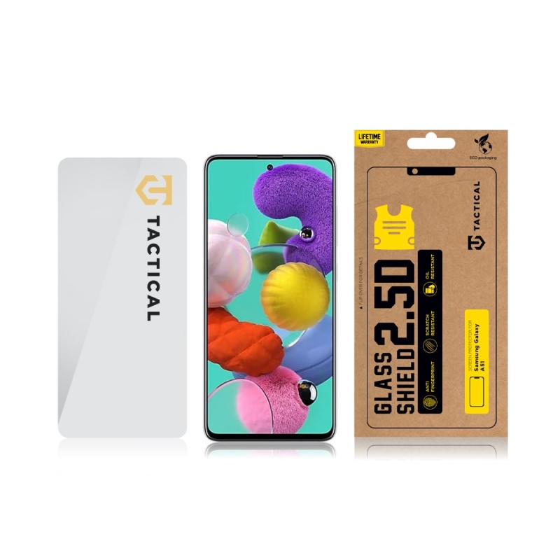 Tactical Glass Shield 2.5D sklo pre Samsung Galaxy A51 Clear