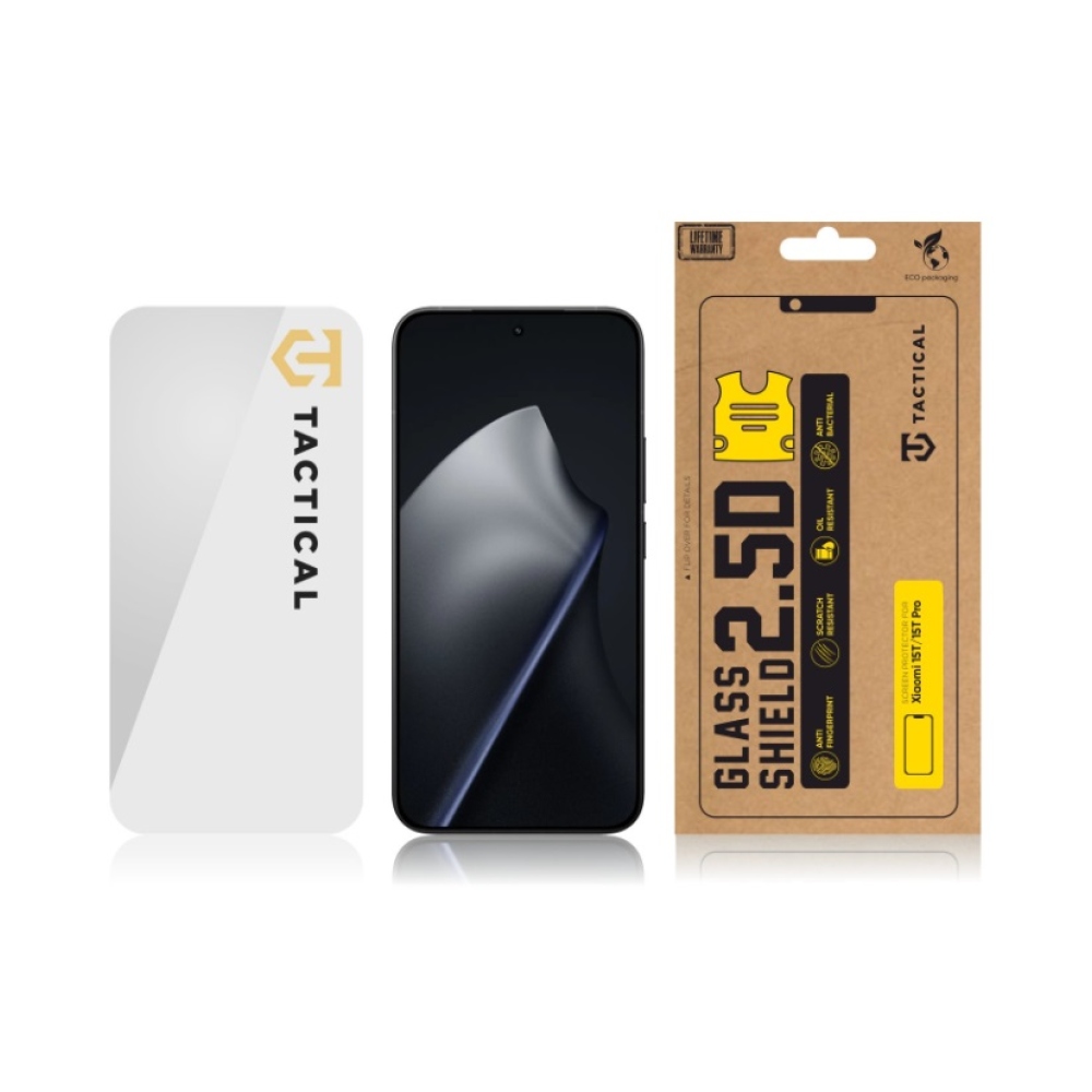 Taktický sklenený štít 2,5D sklo pre Xiaomi 15T/15T Pro Clear