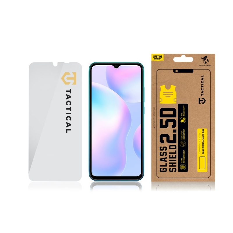 Tactical Glass Shield 2.5D sklo pre Xiaomi Redmi 9A/9AT/9C Clear